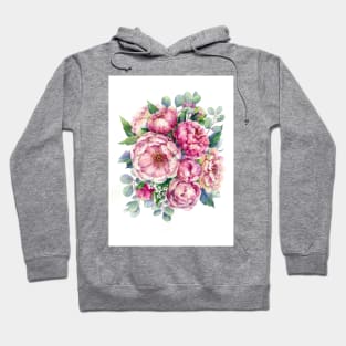 Peonies with buds Hoodie